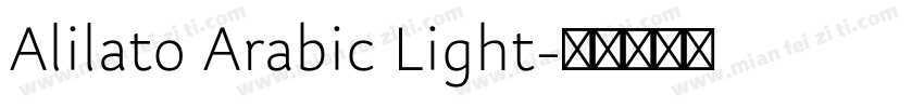 Alilato Arabic Light字体转换